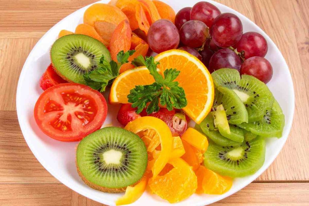 manger des fruits après un plateau de fruits de mer